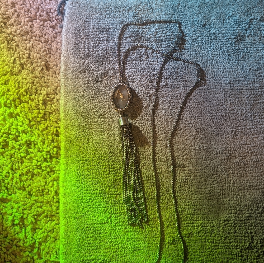 Long tassel necklace